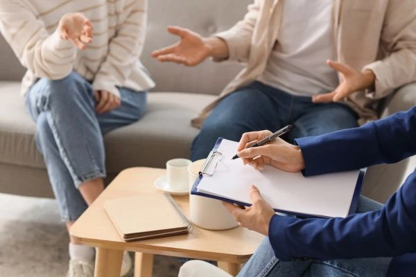 Image of divorce mediation Halifax in progress.